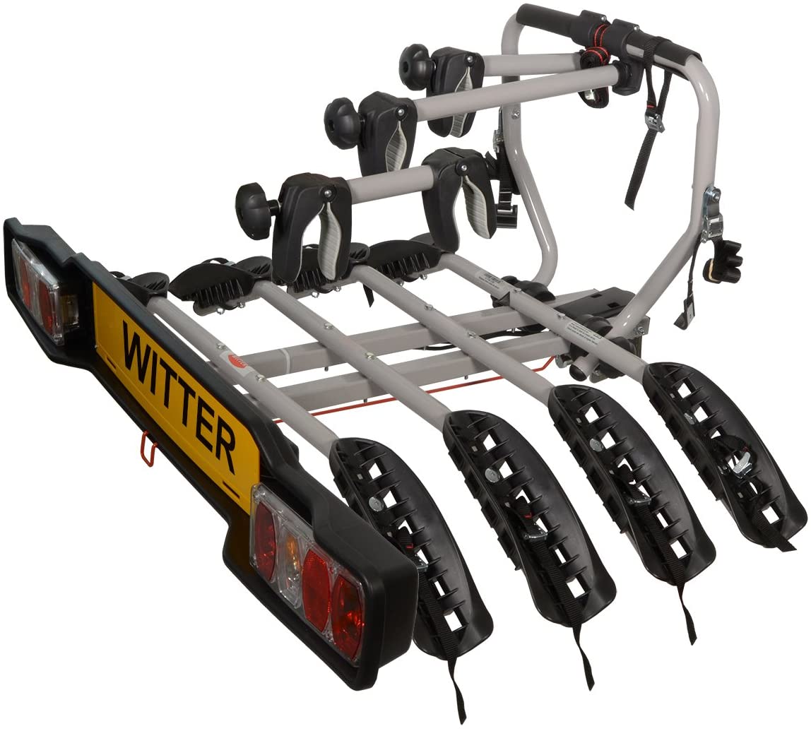 Witter Towbars ZX204 Bicyle Bolt-On Towball Mounted Carrier 4 Bikes Load 60kg