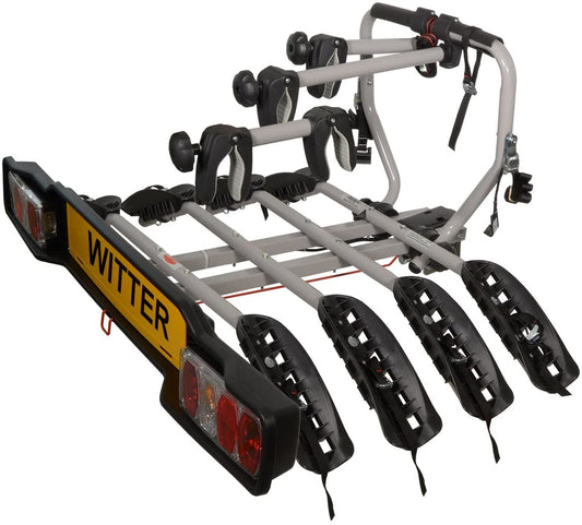 Witter Towbars ZX204 Bicyle Bolt-On Towball Mounted Carrier 4 Bikes Load 60kg