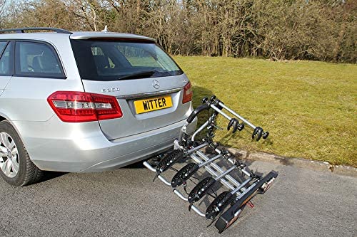 Witter Towbars ZX204 Bicyle Bolt-On Towball Mounted Carrier 4 Bikes Load 60kg