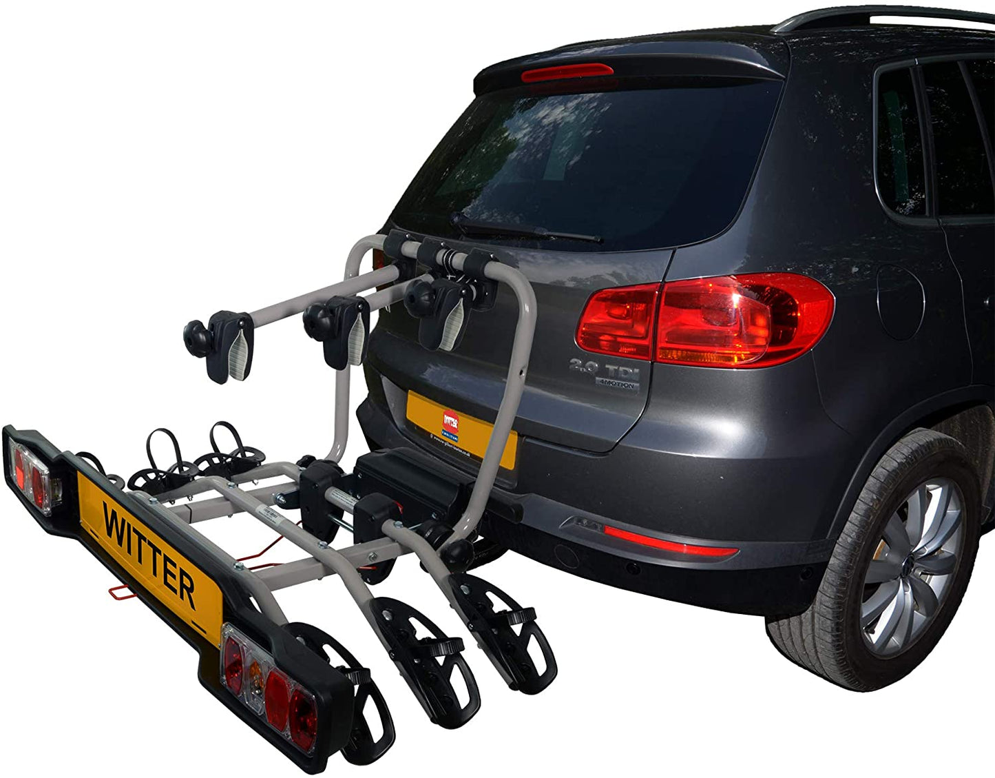 Witter Towbars ZX303 Clamp-On Towball Mounted 3 Bike Cycle Carrier Max Load 51kg